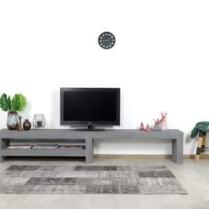 Betonlook TV meubel Dulce met middensteun