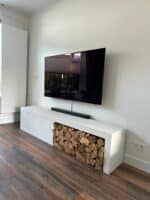 Betonlook TV meubel Pepin met onderzetruimte