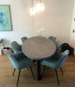 Ovale betonlook tafel Swink