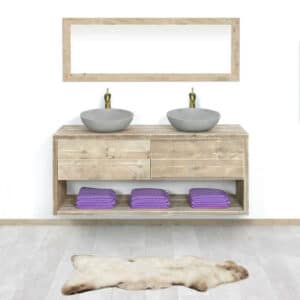 Steigerhouten badmeubel