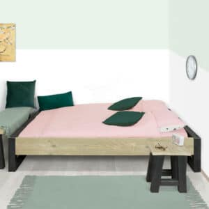 Steigerhouten bed Ambia