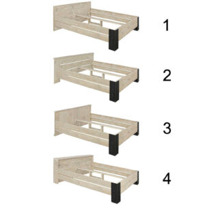 Steigerhouten bed Jelm