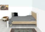 Steigerhouten bed Selz
