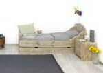 Steigerhouten bed Capac