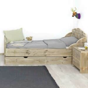 Steigerhouten bed Capac