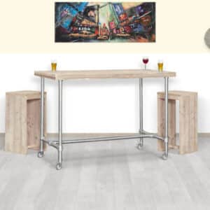 Steigerhouten statafel Norwell