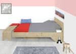 Steigerhouten bed Ebro