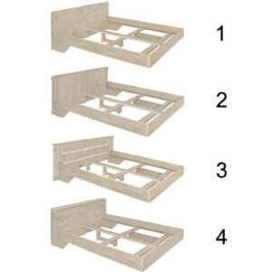 Steigerhouten bed Ebro