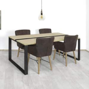 Steigerhouten tafel Belton