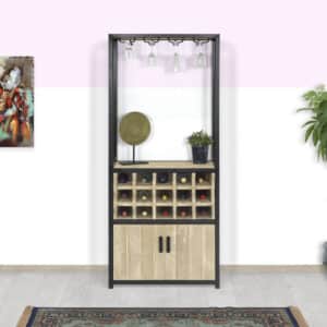 Steigerhouten wijnkast Rison