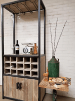 Steigerhouten wijnkast Rison