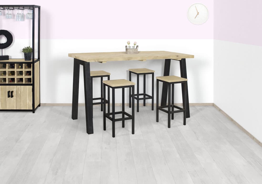 Steigerhouten bartafel Tiline Steigerhouten bartafel Tiline