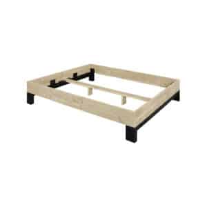 Steigerhouten bed Magee