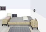 Steigerhouten bed Mulga
