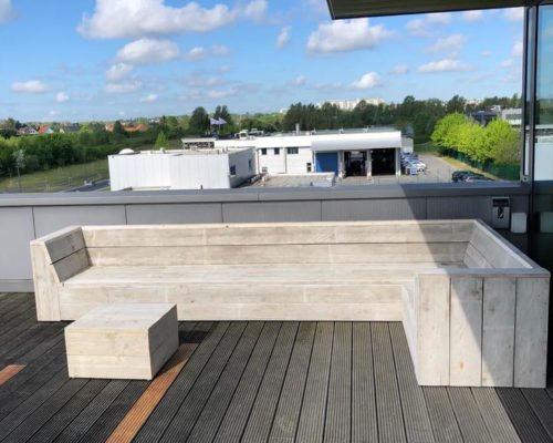 L-form loungebank steigerhout Adel L-form loungebank steigerhout Adel