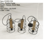 Industriele lamp - 0184 black