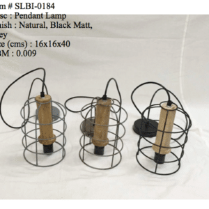 Industriele lamp - 0184 black