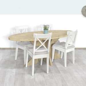 Steigerhouten tafel Muncy