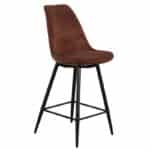 Leaf barkruk velvet - roest