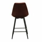 Leaf barkruk velvet - roest