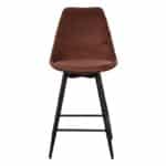 Leaf barkruk velvet - roest