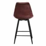 Leaf barkruk velvet - roze