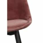 Leaf barkruk velvet - roze