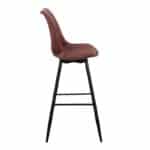 Leaf barstoel velvet - roze