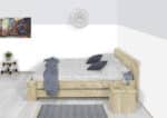 Steigerhouten bed Aledo