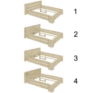 Steigerhouten bed Aledo