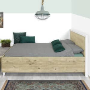 Steigerhouten bed Cozad
