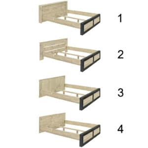 Steigerhouten bed Roper
