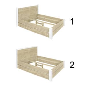 Steigerhouten bed Gowes