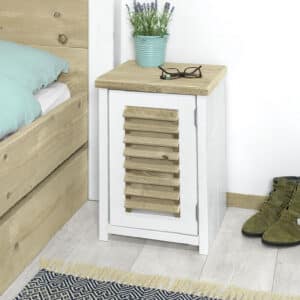 Steigerhouten nachtkastje Loiza