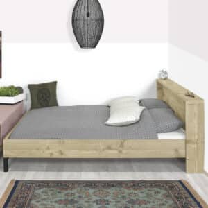 Steigerhouten bed Ponda