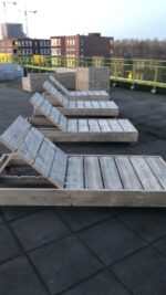 Steigerhouten ligbank/ligbed Tippo