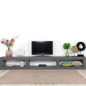 Betonlook TV meubel Catlin met open vakken