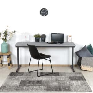 Industrieel bureau Bonita met betonlook blad