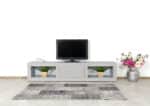 Betonlook TV meubel Parker met vakken en klep