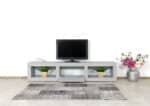 Betonlook TV meubel Parker met vakken en klep