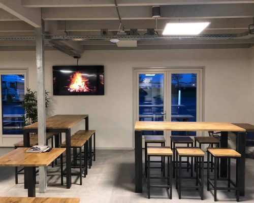 Industriรซle barkruk Macon in bedrijfsruimte Industriรซle barkruk Macon in bedrijfsruimte