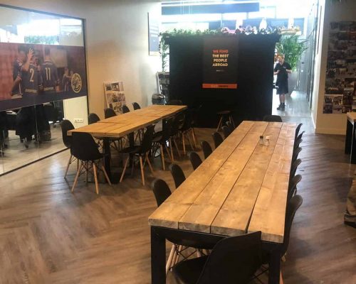 Inrichting uitzendbureau met industriรซle meubelen Inrichting uitzendbureau met industriรซle meubelen