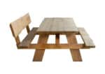 Douglas hout picknicktafel Lodi met rugleuning