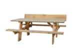 Douglas hout picknicktafel Lodi met rugleuning