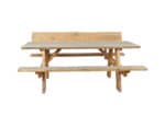Douglas hout picknicktafel Lodi met rugleuning
