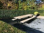 Steigerhouten picknicktafel Yale met industrieel frame