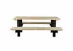 Steigerhouten picknicktafel Yale met industrieel frame