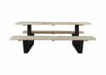 Steigerhouten picknicktafel Dogue met industriele poten