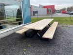 Steigerhouten picknicktafel Mingo met X poten