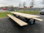 Steigerhouten picknicktafel Mingo met X poten